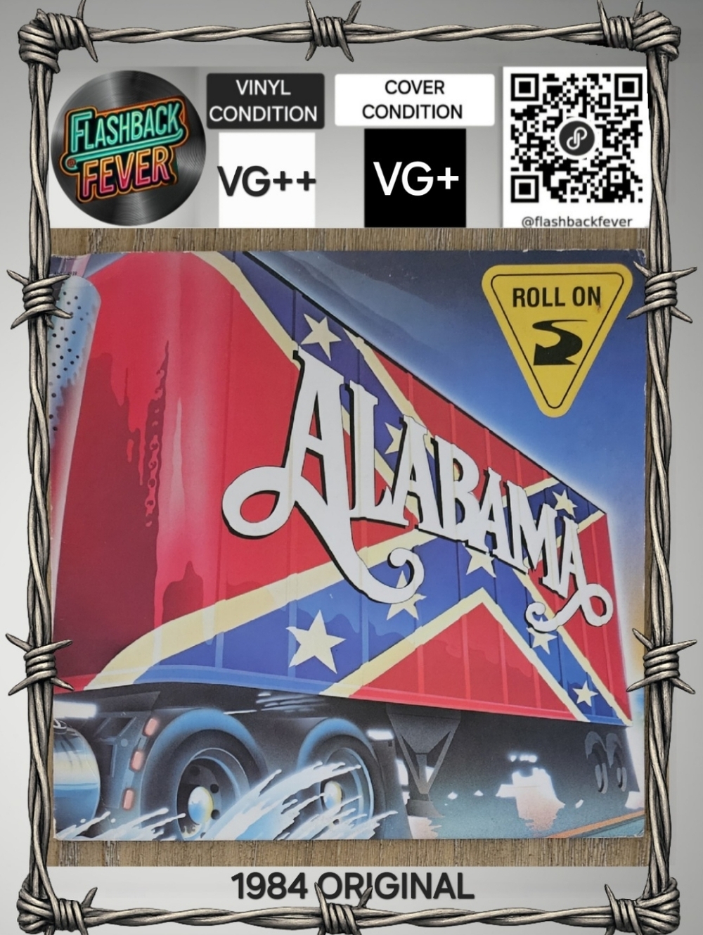 ALABAMA•Roll On•Jan, 1984 US Stereo(#AHL1-4939) Indianapolis Pressing